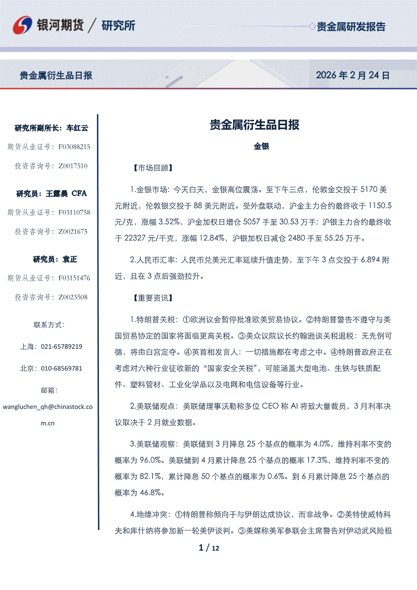 贵金属最新资讯(贵金属最新消息分析)